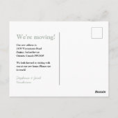 Change is Good Movingお知らせポストカード ポストカード (裏面)