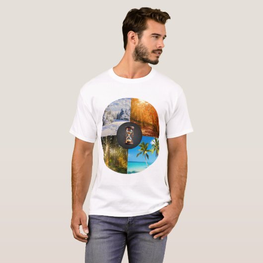 Change is the Only Constant – Four Seasons Wheel Tシャツ (正面フル)