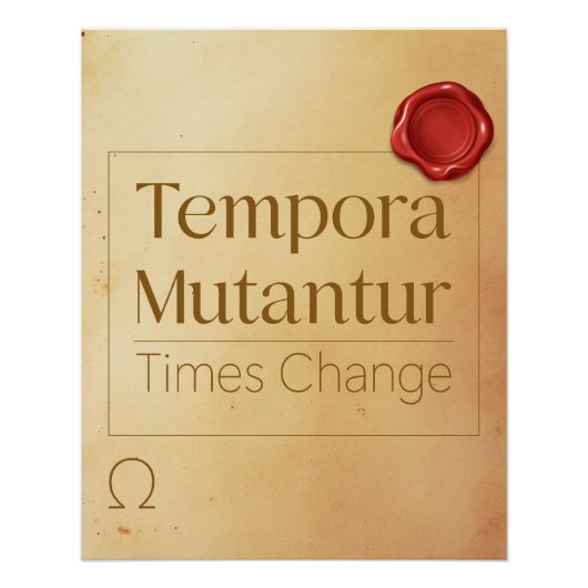 Change Motivational Quote - Latin Poster Art ポスター (正面)