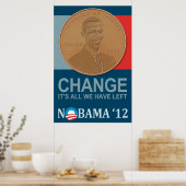 CHANGE:NOBAMA '12のポスタ離れーがあるだけ ポスター (キッチン)