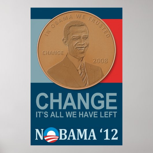 CHANGE:NOBAMA '12のポスタ離れーがあるだけ ポスター (正面)