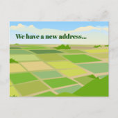Change of Address Farm House Fields 案内ポストカード (正面)