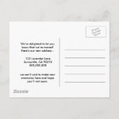 Change of address Photo postcard moved house 案内ポストカード (裏面)