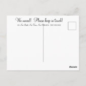  Change of Address Romantic Rose ポストカード (裏面)