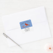 Change of Address sticker cardinal スクエアシール (封筒)