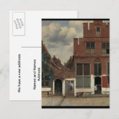 Change of Address - Vermeer The Little Street 案内ポストカード (正面/裏面)