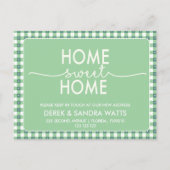 Change of address we have moved house rustic 案内ポストカード (正面)