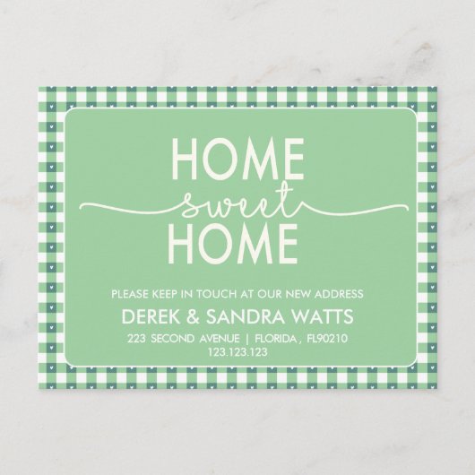 Change of address we have moved house rustic 案内ポストカード (正面)