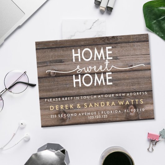 Change of address we have moved house tropical 案内ポストカード