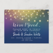 Change of address we've moved rainbow lights 案内ポストカード (正面)