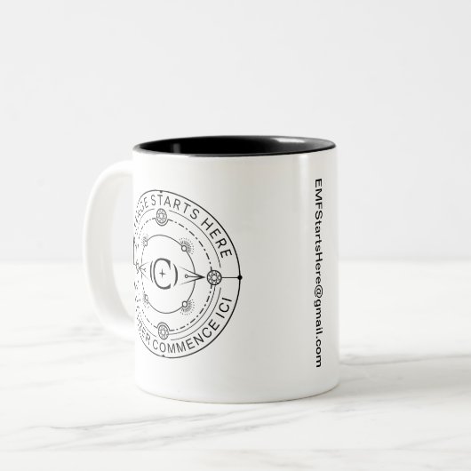 Change Startes Here Cup ツートーンマグカップ (正面左)