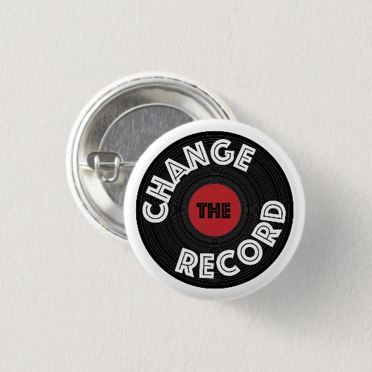 Change the Record 缶バッジ (正面&裏面)