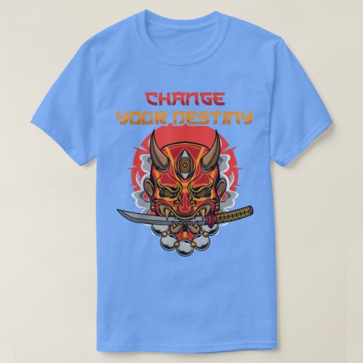 Change Your Destiny - Anime Ninjas - Manga Samurai Tシャツ (デザイン正面)