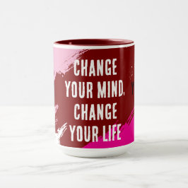 Change Your Mind, Change Your Life (パープル) マグカップ