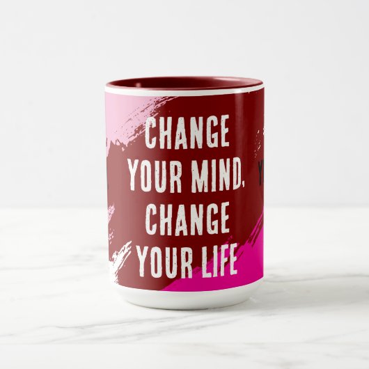 Change Your Mind, Change Your Life (パープル) マグカップ (中央)