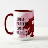 Change Your Mind, Change Your Life (パープル) マグカップ (左)