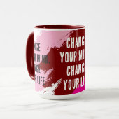 Change Your Mind, Change Your Life (パープル) マグカップ (正面左)