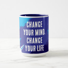 Change Your Mind, Change Your Life (BLUE) マグカップ