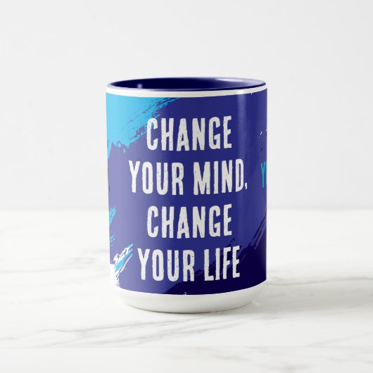 Change Your Mind, Change Your Life (BLUE) マグカップ (中央)