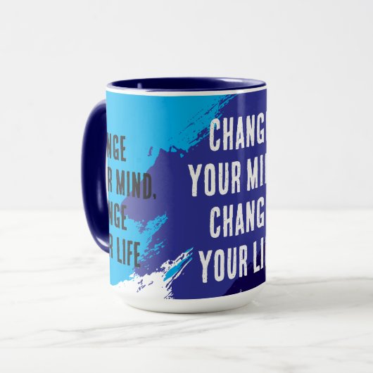 Change Your Mind, Change Your Life (BLUE) マグカップ (正面左)