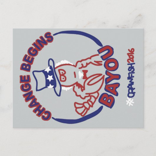 #ChangeBeginsBayouの郵便はがき ポストカード (正面)