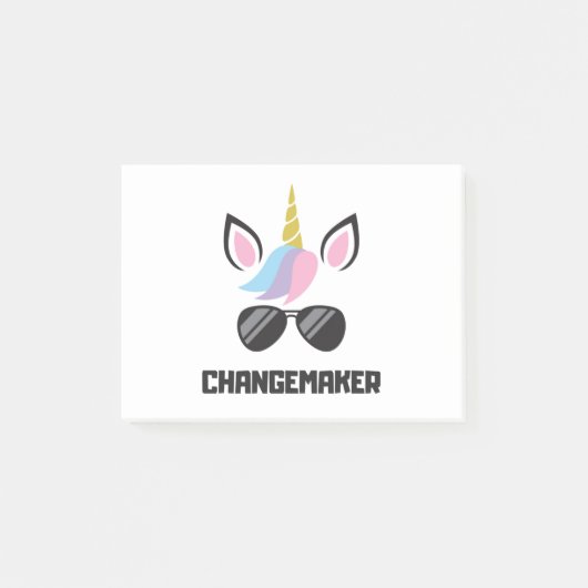 Changemakerのユニコーン ポストイット (正面)