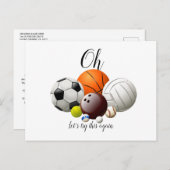 Changez la date Événement reporté Annulé Amusant 案内ポストカード (正面/裏面)