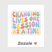 Changing Lives一度に1つのセッション、セラピスト シール (シート)