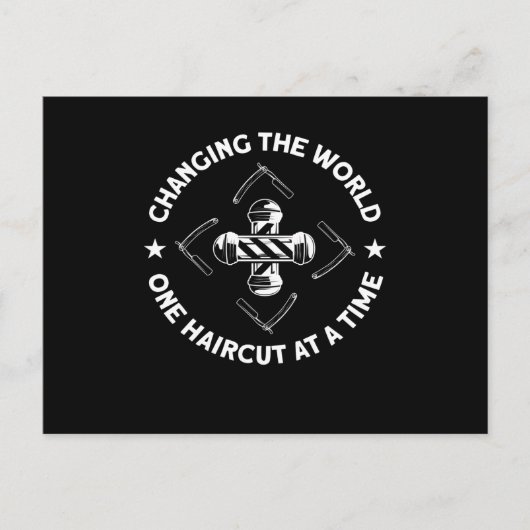Changing The World Barber Beard ポストカード (正面)