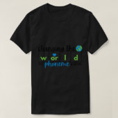 Changing the World One Phoneme at a Time Science o Tシャツ (デザイン正面)