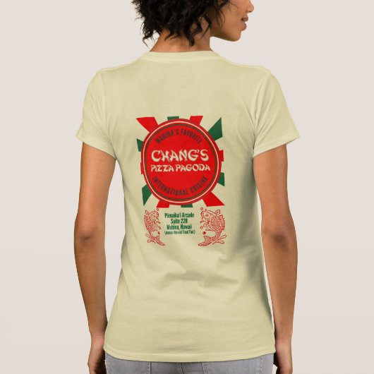 Chang's Pizza Pagoda Tee Tシャツ (裏面)