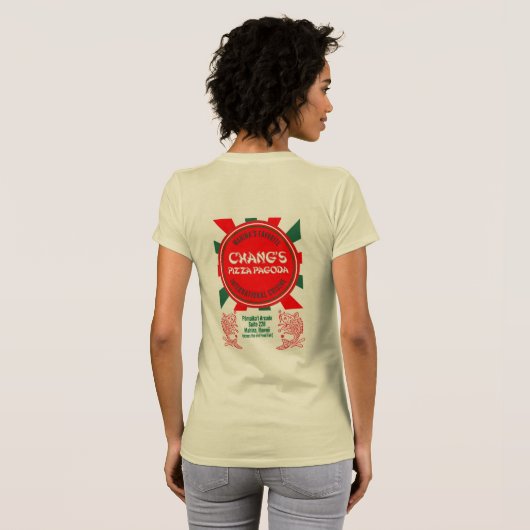 Chang's Pizza Pagoda Tee Tシャツ (裏面フル)