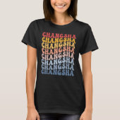 Changsha City Groovy Retro Tシャツ (正面)