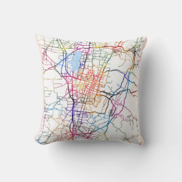 Changzhi China City Map クッション