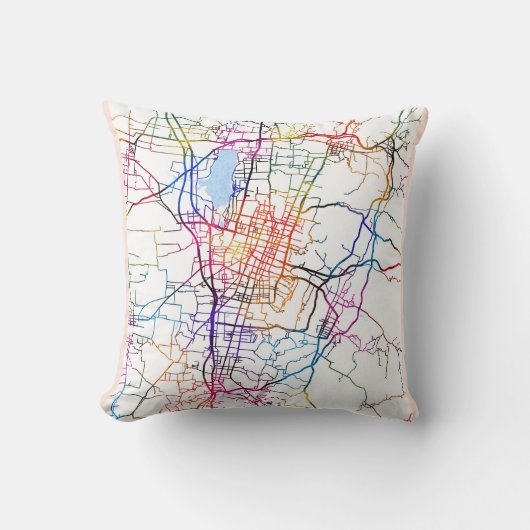 Changzhi China City Map クッション (正面)