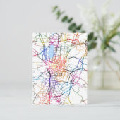 Changzhi China City Map ポストカード (スタンド正面)