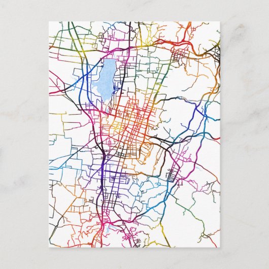 Changzhi China City Map ポストカード (正面)