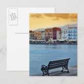 Chania at dusk, Chania, Crete, Greece ポストカード (正面/裏面)