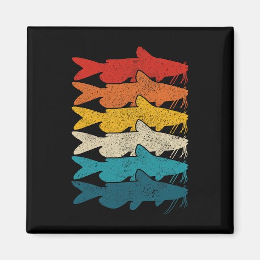 Channel Catfish Vintage Fish Catfish Fishing  マグネット (正面)