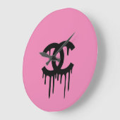 Channel Klok ラージ壁時計 (傾斜)