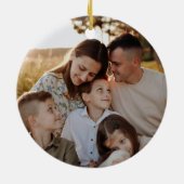 Channel The Flannel Christmas Ornament Photo セラミックオーナメント (裏面)