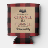 Channel The Flannel Christmas Party Can Cooler 缶クーラー (正面)