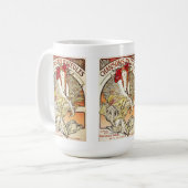 Chansons d’aieules , Alfons Mucha 1898 コーヒーマグカップ (正面左)