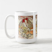 Chansons d’aieules , Alfons Mucha 1898 コーヒーマグカップ (左)