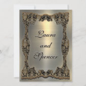 Chanteleahのフォーマルな結婚式招待状5.5" x 7.5" 招待状 (裏面)