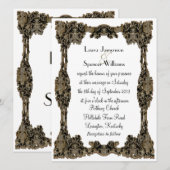 Chanteleah白フォーマル 招待状 (正面/裏面)