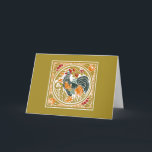 Chanticleer カード<br><div class="desc">多彩な羽を持つ誇りを持ったなオンドリの美しいヴィンテージのデザイン。</div>