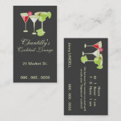 Chantillyのカクテルかバーテンダーをする名刺 名刺 (正面/裏面)