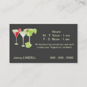 Chantillyのカクテルかバーテンダーをする名刺 名刺 (裏面)