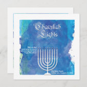 Chanukah Lights Holiday Card シーズンカード (正面/裏面)